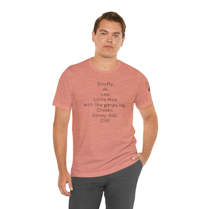 "The Smoochin' List" Unisex Jersey Short Sleeve Tee